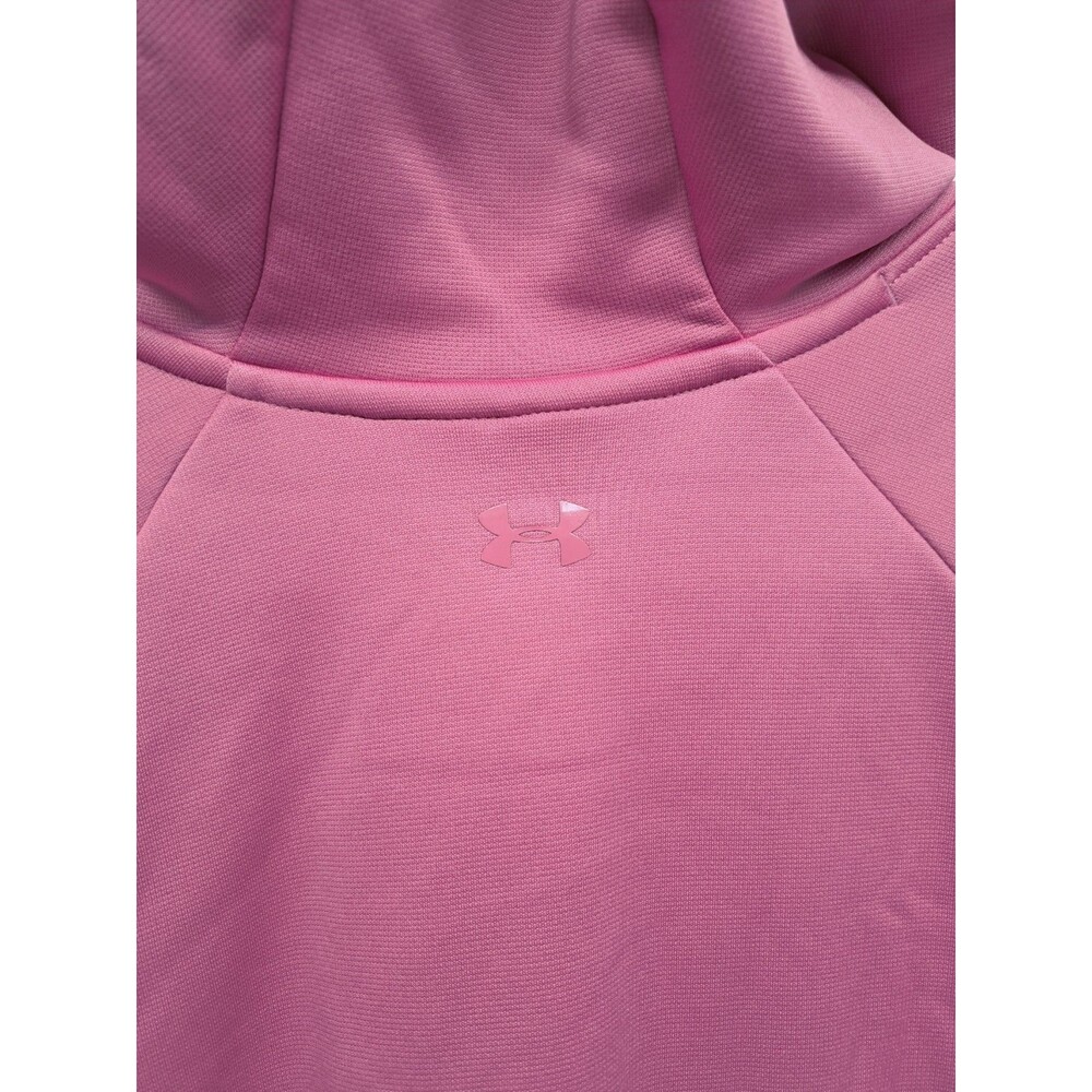 Under Armour Women's Cold Gear Mock Neck Loose Purple Hoodie Size L - Picture 4 of 5